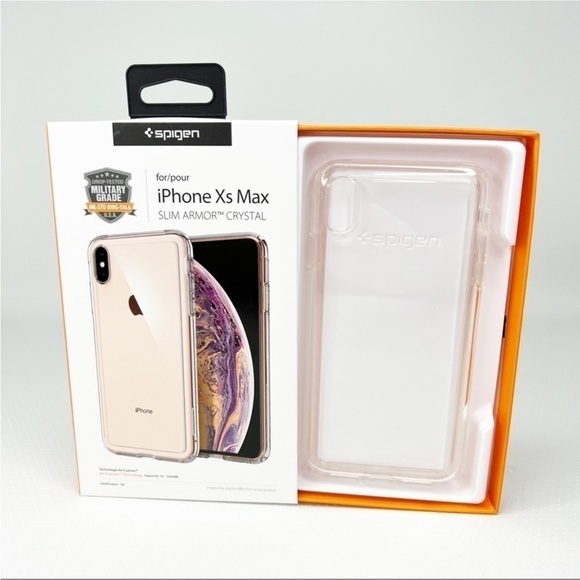 Spigen iPhone XS Max Slim Armor Crystal Clear Case New in Box NWT - Picture 2 of 6